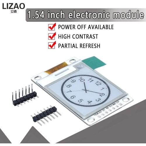 1.54 Inch E-Paper Module E-Ink Display Screen Module Black White Color SPI Support Global/Part refresh