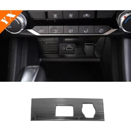 Stainless Steel for Nissan Sentra 2020 Car Cigarette Lighter Panel Decoration Cover Trim Sticker Car Styling Accessories 1pcs