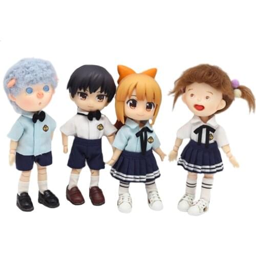 New [1/12 Doll Tooling Clothes] OB11 Printed Bib ob11 Printed Jumpsuit OB11 Dress (Fit Ob11,obitsu11,BJD12,1/12Doll)