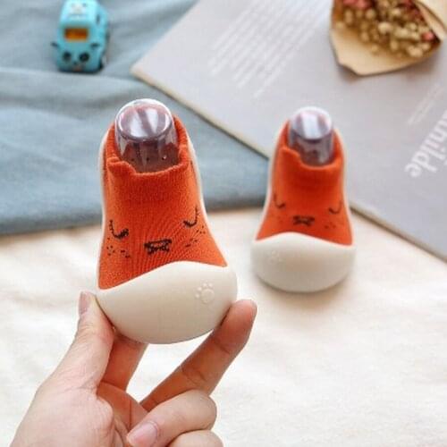 2021 Trendy Cartoon Baby Boy Girl Shoes Newborn Non Slip Shoes Casual Toddler Socks Calcetines Tobilleros Bebe Recien Nacido