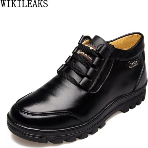Business Shoes Men Ankle Boots for Men Male Leather Casual Shoes Snow Boots Men Luxury Designer Shoes Zapatillas De Deporte