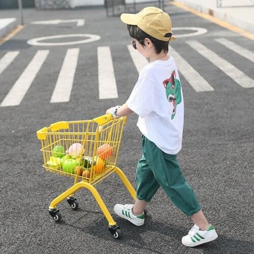 Charming Spring Summer Childrens Clothes Suit Baby Boys T-shirt + Pants 2pcs/Set Teenage Top Sport Costume For Kids Streetwear