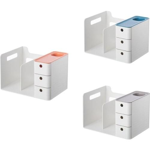 HOT Desktop Stationery Storage Box Student Book Storage Rack Office File Organizer Storage Rack