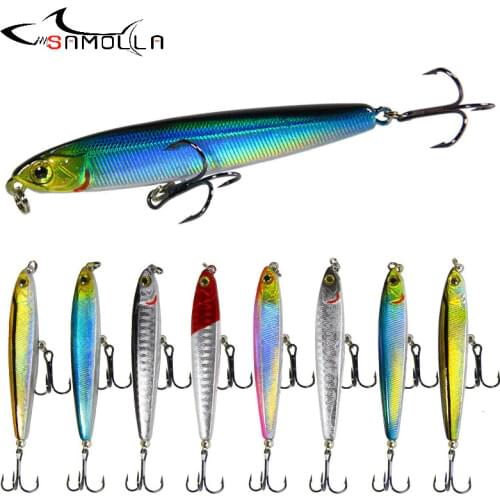 Pencil Fishing Lure Weights 14-18g Long Throw Isca Artificial Sinking Pencil Die Fly Hard Bait Fishing Lures 2019 Fish Bait