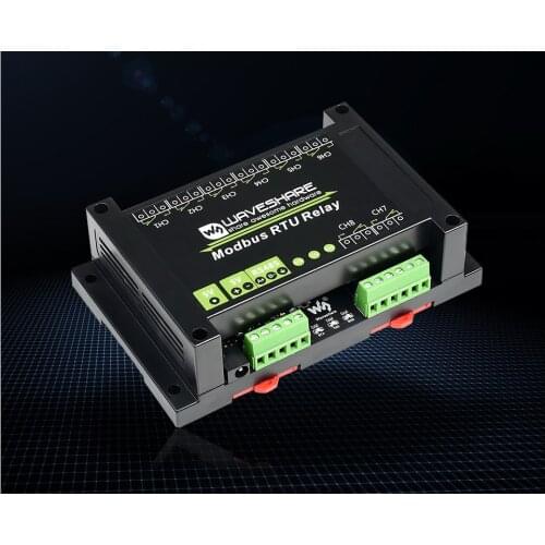 Industrial RS485 Interface 5V 8 Channel Relay Module Modbus RTU , Isolation Protection Circuit, TVS ADI Optocoupler