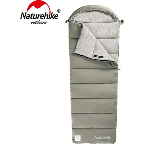 Naturehike Ultralight Waterproof Splice Envelope Type Sleeping Bag Lazy Cotton Camping Outdoor Hiking NH20MSD02