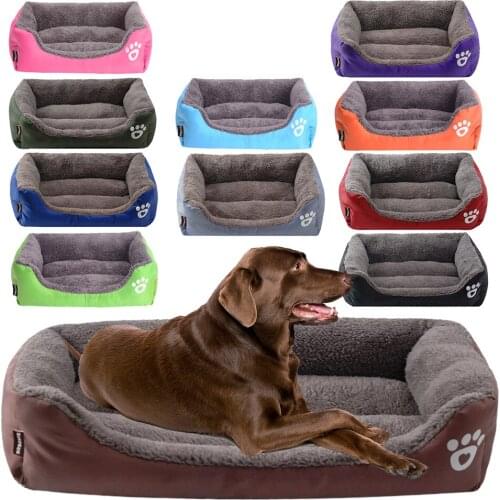 Super Large Dog Sofa Dog Bed Waterproof Bottom Soft Fleece Nest Dog Baskets Mat Large Pet Bed Autumn Winter Warm Cozy Dog House