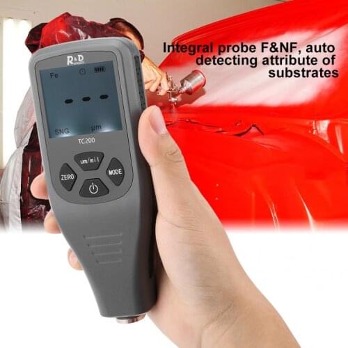 Car Paint Thickness Meter TC200 Protable Digital Coating Thickness Gauge Car Thickness Tester Measuring Tool Car Paint Meter