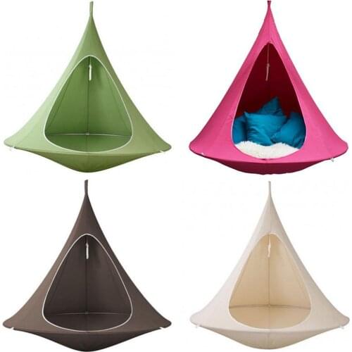 Teepee Tree Pod Kids Baby Swing Hammock Children Camping Chair Indoor Outdoor Hanging Chairs Seat Tent Double Bonsai Gift Single