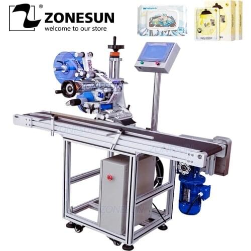 ZONESUN XL-T831 Automatic Flat Surface Labeling Machine Label Applicator Square Bottle Sticker Labeler