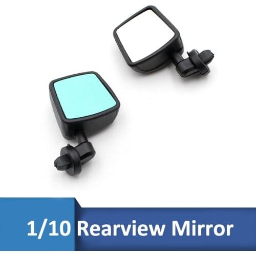 1Pair Wrangler Car Shell Rearview Mirror Simulated Reflective Rear View Glass for 1/10 Rock Crawler Climbing RC Car Decor Parts
