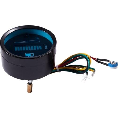 2 "52MM blue LED digital instrument gauge fuel level Borletti car motorbike CNIM Hot