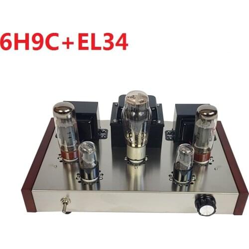 2019 Nobsound Home Audio Tube Amplifier DIY Kits 5Z3P+6N9P+EL34-B Stainless Steel Case Single End Power Ouput 13W*2 AC110V/220V