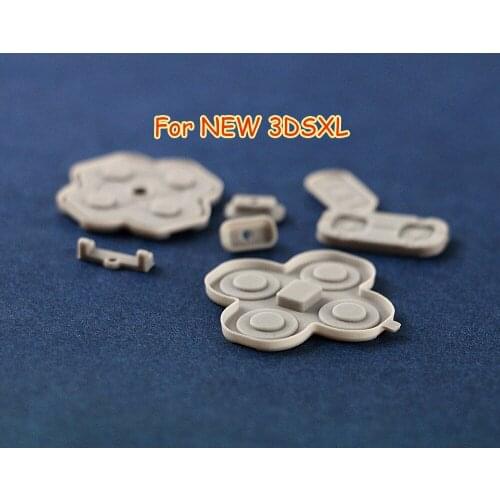 3sets For NEW 3DSXL 3DSLL rubber keypad conducting buttons conductive dpad pad for New 3DS XL LL game repair