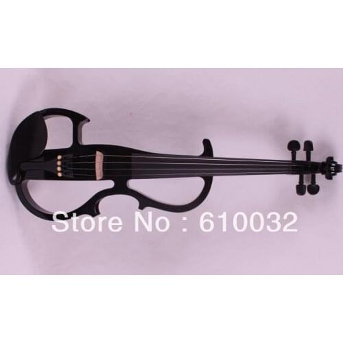 4/4 Electric Violin Silent Pickup Fine tone parts include New Golden Color #8-5 black color