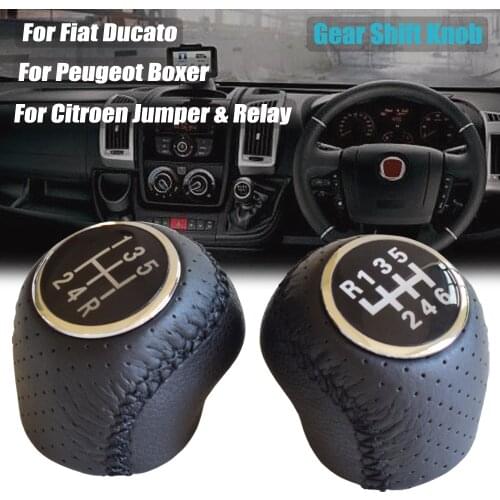 5 6 Speed Car Gear Shift Knob Sports Lever Handball For Citroen Jumper Relay For Peugeot Boxer for Fiat Ducato 2002-2014