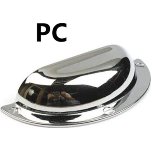 64mm shiny silver shell cup handles bronze drawer pull knob brushed antique brass kitchen cabinet dresser door pull handle 2.5