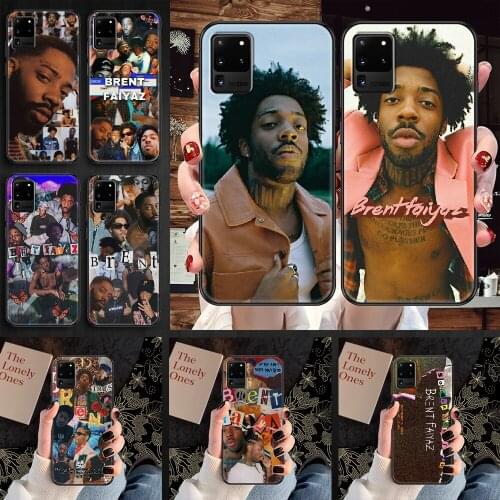 Brent Faiyaz Singer Phone case For Samsung Galaxy Note 4 8 9 10 20 S8 S9 S10 S10E S20 Plus UITRA Ultra black tpu cover silicone