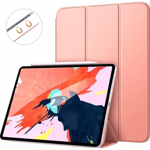 MoKo Case For iPad Pro 12.9 2018[Support Magnetically Attach Charge/Pair] Slim Lightweight Smart Shell Stand Cover with Magnetic