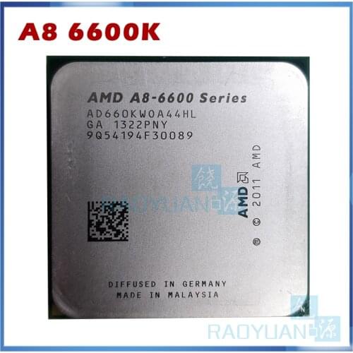 AMD A8-Series A8 6600 A8 6600K 3.9GHz Quad-Core CPU Processor AD660KWOA44HL Socket FM2