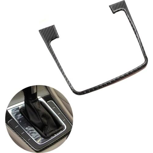 For VW Golf 7 MK7 VII 2013 2014 2015 2016 2017 Carbon Fiber Car Center Gear Shift Panel Cover
