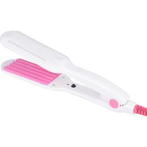 Electronic Hair Curling Irons Curler Straighteners Temperature Control Titanium Corrugated Crimper Waves Iron Tools