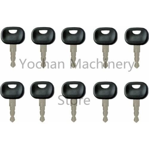 Set of 10) 202 Key For John Deere Volvo Heavy Equipment Excavator Loader Tractor Wheel Loaders