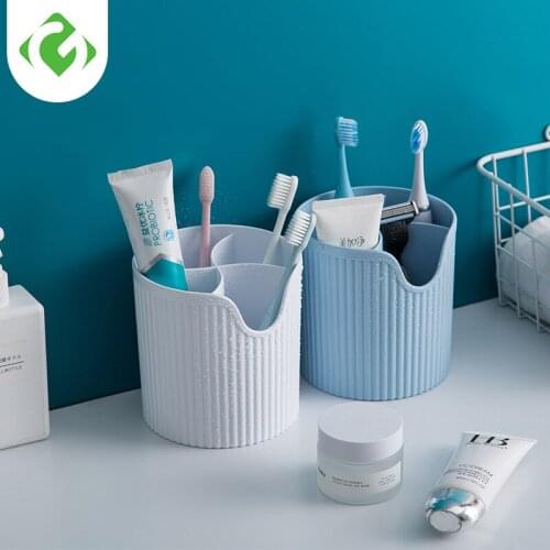 Office Plastic Container makeup tube Organizer Beauty Tools Storage Makeup Brush Pen Holder Desktop Decorative Ornaments GUANYAO