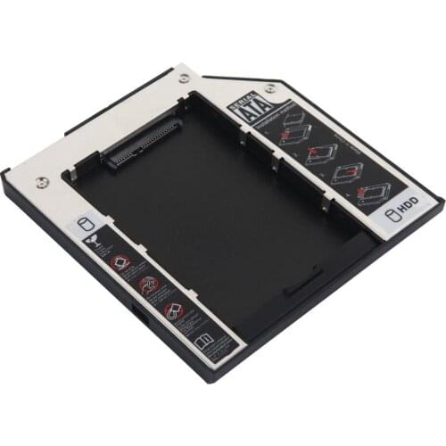 With Bezel Panel 2nd SATA 2.5" Hard Drive HDD SSD Optical Caddy for IBM Lenovo ThinkPad T400 T400s T410 T500 W500 W700 43N3412