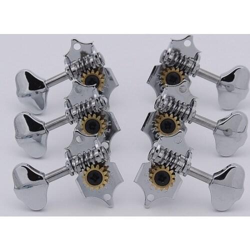 1 Set Original Genuine Vintage Guitar Machine Heads Tuners Chrome