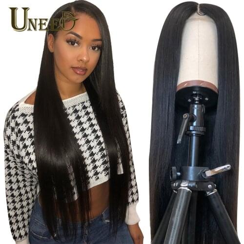 Uneed Peruvian Straight Lace Front Wigs For Women Peruvian 150% Density 360 Lace Frontal Wig Straight Lace Front Human Hair Wigs