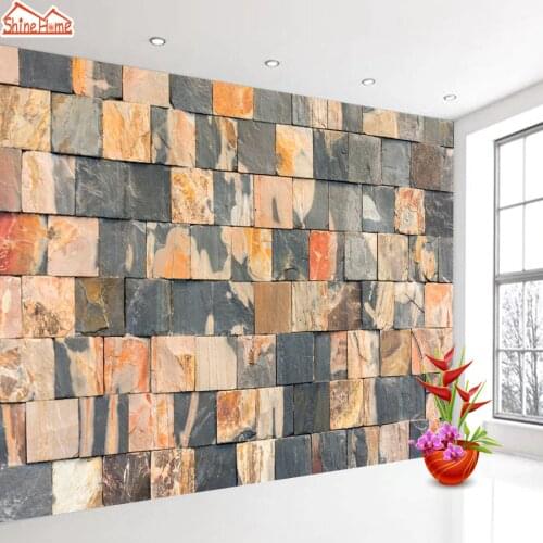 Custom Photo Tile Brick 3d Wallpaper Murals for Living Room Bedroom Home Decor Relief House Background Decorative Painting Mural