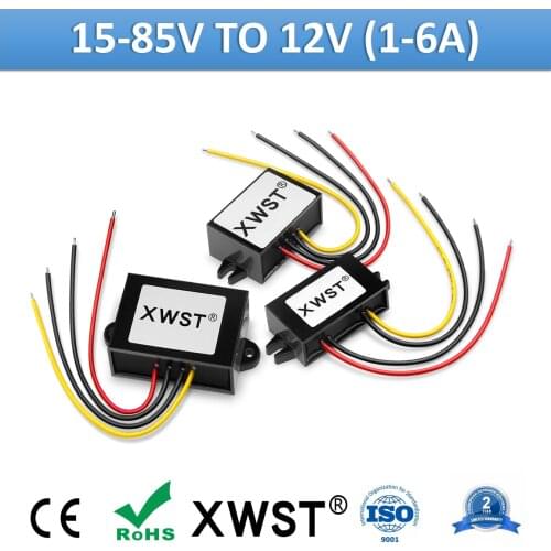 DC to DC Mini Buck Converter 24V 36V 48V 60V 72V 80V 85V to 12V 1A 2A 3A Super Slip Step-down DC-DC Converter 12Volt Regulator