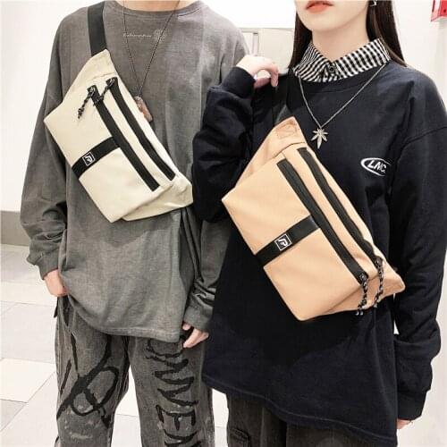 Casual Chest Bags Men Travel Waist Bag Nylon Wtherproof Outdoor Crossbody Messenger Bag Unisex Belt Pack Men Short Trip Pack