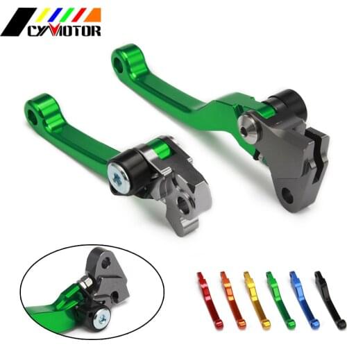 Motorcycle CNC Pivot Brake Clutch Levers For KAWASAKI KX125 KX250 KX250F KX450F KX 125 250 250F 450F KDX 200 220 95 96 97 98-12