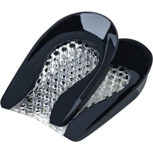 Honeycomb Silicone Gel Heel Pad for Shock Absorption Plantar Pain Relief Foot Care Insert Insole Height Increase Cup Pads