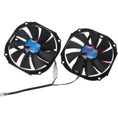 Quiet Graphics Card Fans for Yeston RX480 570 580 85MM GA91S2H 4Pin 12V 0.35A VGA Fan Graphics Card Cooling