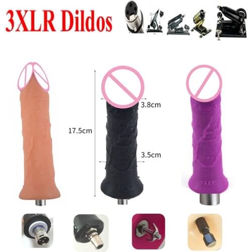 Traditional Sex Machine A2 / F2 Attachment 3XLR Attachment Dildo Connector Dildo Suction Cup Sex Love Machine For Women Man Y1