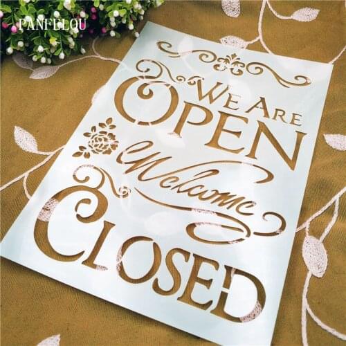 Text D scrapbook stencils spray plastic mold shield DIY cake hollow Embellishment printing lace ruler valentine