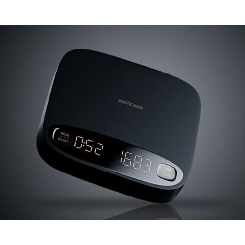 Smart coffee scale LED display USB Rechargable automatic taring /timing for esprsso coffee or pour over coffee kitchen scale 2kg