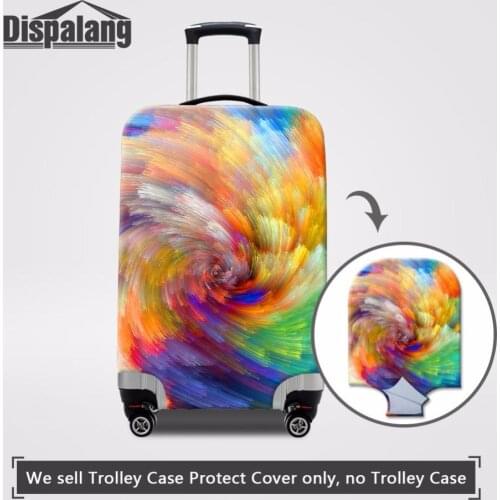 Dispalang Design Watercolor Trolley Luggage Covers For 18-32 Inch Case Suitcase Protective Dust Cover Travel Luggage Accessories