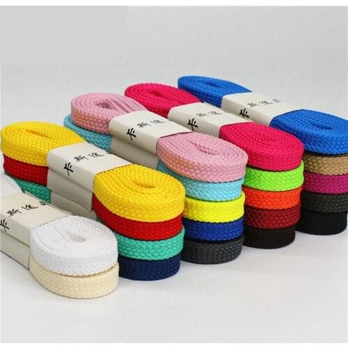 1 Pair Classic Flat Shoe laces Hollow Braided Shoelaces Off White Luxurious Simple Leisure Sneakers Unisex Shoelace 26 colors