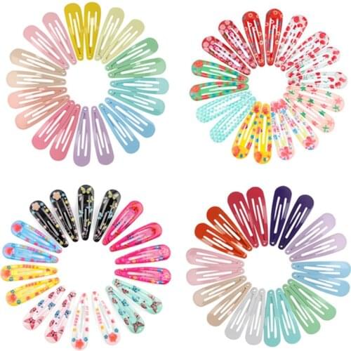10/20pcs 5cm Snap Hair Clips for Baby Children Girls BB Hairpin Hair Clip Pins Metal Barrettes Women Hair Styling Accessories