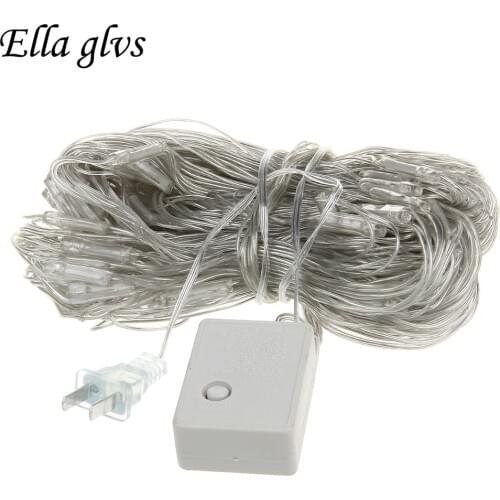 10pcs net String Lights 3M x 2M 200 LED for Indoor Outdoor Home Garden Christmas Party Wedding