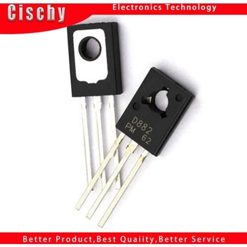 20PCS 2SD882 D882 2SB772 B772 TO-126 ( 10PCS D882 + 10PCS B772 ) TO126 PNP tube new