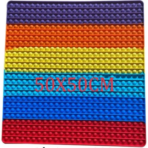 2021 Big Size Fidget Toys Pop Its Push Bubble For Schoolbag Board Pendant Hot Adult Stress Relief Toy Kids Anti-Stress Relieve