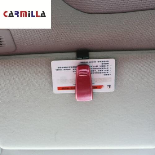 Car Glasses Clip Car Sun Visor Sunglasses Holder for Renault Megane 2 3 Duster Logan Clio Laguna 2 Captur Interior Accessories