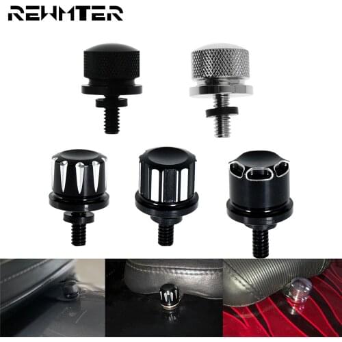 Motorcycle Rear Seat Bolt Tab Screw Cover Aluminum For Harley Sportster Fatbob Softail Dyna Touring Street Glide FLHR 1996-2019