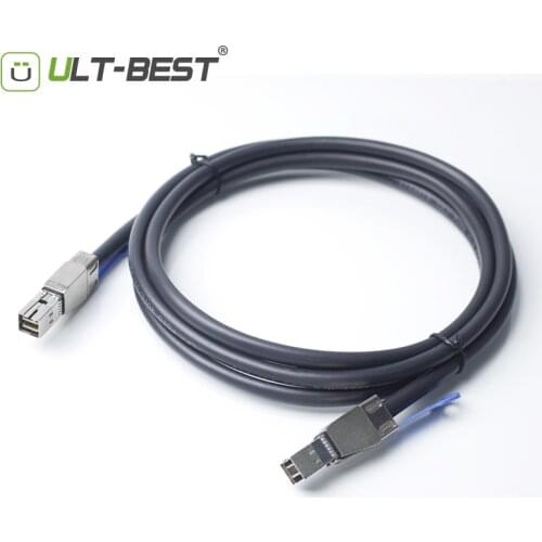 ULT-BEST External HD Mini SAS SFF-8644 to SFF-8644 Cable 1M