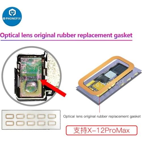 I2C Dot Matrix Face ID Repair Optical Lens Original Rubber Replacement Gasket Phone Face Apron Gasket for iPhone X-12Pro Max